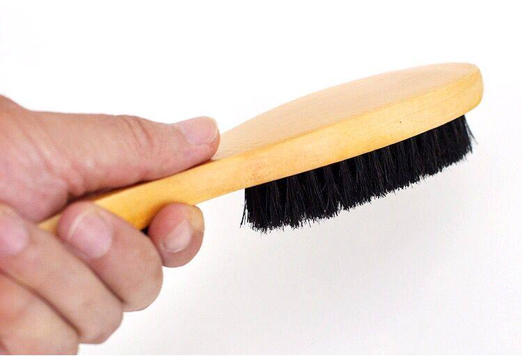 猪毛鞋油刷大头鞋刷猪鬃刷皮鞋的刷子家用擦鞋神器软毛木柄不伤鞋