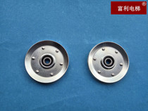 Elevator accessories Mitsubishi 90-story door hanging wheel 90 hall door iron wheel door head wire rope wheel