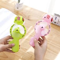 Summer creative hand press fan cartoon cute handheld portable student Childrens toy Gift hand manual fan
