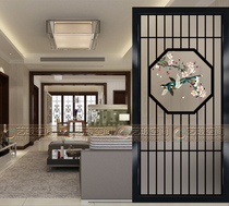 Modern simple art glass screen living room bathroom partition frosted light transparent entrance background Magpie round
