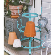 Nordic asphalt cup coffee cup household glass hanging room creative iron desktop reception shelves