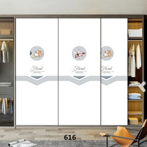 Sliding door set to make wardrobe door customised painted moving door modern minimalist closet door wall cabinet door push-pull sliding door