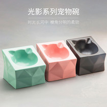 Clearance creative pet cat supplies Persian puppet long hair cat ceramic bowl cat food container bowl water bowl Basin