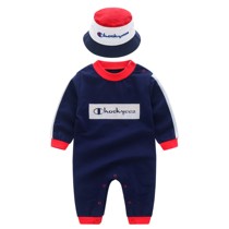 Spring and Autumn Infant One-Body Clothes Shaking Sound Net Red Baby Spring and Autumn Climbing Clothes New Children Long Sleeve Ha Clothes Full Moon Clothing