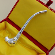 Sterling Silver Dragon Head Cigarette Bag Xianglong Mens Birthday Gift Foot Silver 990 Crafts Craft