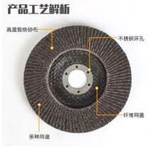 100 blade polishing sheet 100 impeller stainless steel grinding sheet Angle grinder polishing sheet 125 flat emery cloth wheel grinding sheet