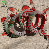 Natural a goods Jade small safety buckle bracelet bracelet Baby Bracelet girl hand string diy model to give birthday gift