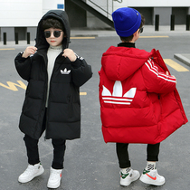 Boys cotton-padded clothes 2021 new winter style big childrens down padded padded jacket tide