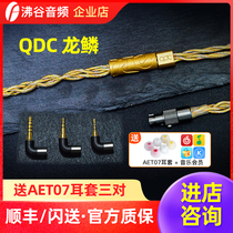 QDC Dragon Skin 2 5 3 5 4 4 Balanced Single-ended Headset Upgrade Line 0 78 Blue Dragon King VX