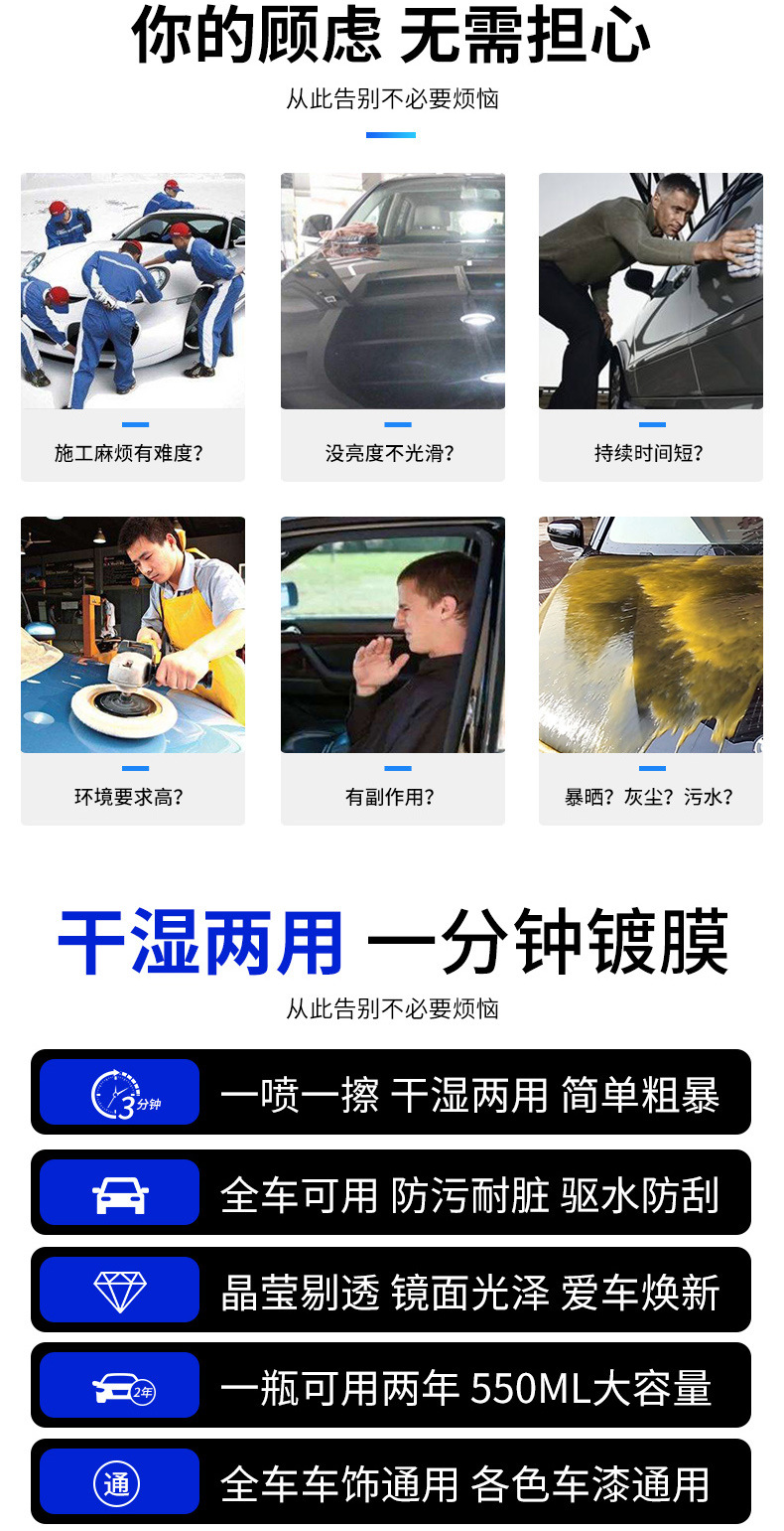 Authentic car coating agent nano crystal hand spray coating crystal  quick-acting gold plating degree liquid car paint -  - Buy  China shop at Wholesale Price By Online English Taobao Agent