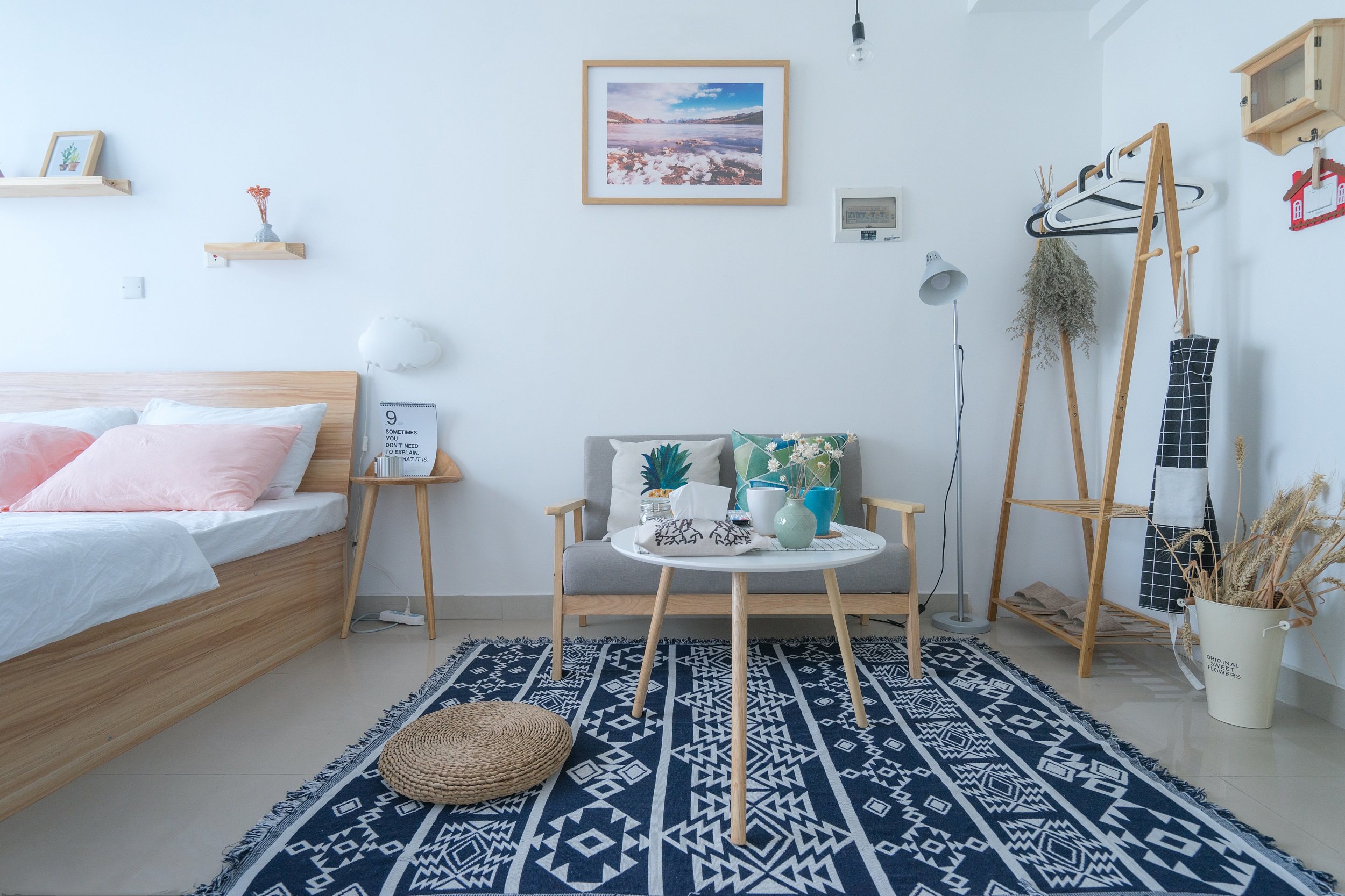 清新森系卧室,纯净的私密空间