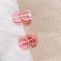 Tulip Rose Pink Earrings Retro Premium Sense Earrings ~ Hollow Flower Sweet hipster ins Small
