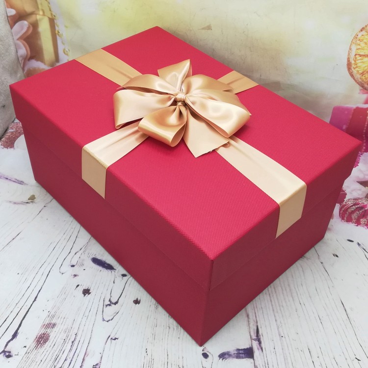 红色超大号生日伴手礼物盒长方形结婚送礼品盒纱裙衣服西装包装盒