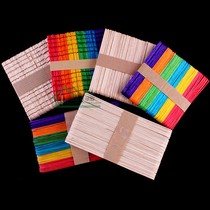 60g kindergarten children DIY handmade building model material wooden board ice cream stick ice cream stick ice cream board popsicle stick