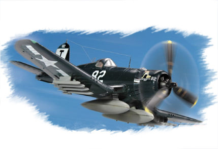 hb/小号手拼装飞机模型1/72 二战美国f4u-1d