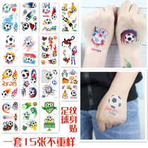 Football Stickers Face Stickers Children Tattoos Stickers Safety Nontoxic Boy Football Kid waterproof male and female persistent stickers