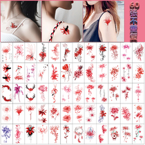 Pegshore patterned body patch waterproof female semi-permanent persistent sensation ankles Scar Body Sticker s Manchu Shahua