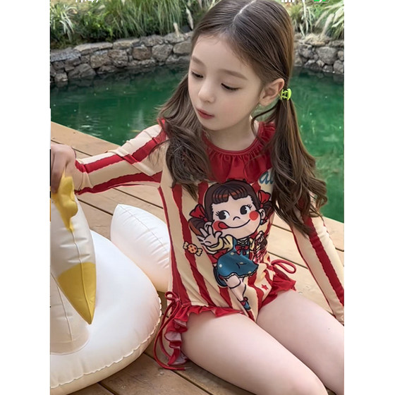 2025 new girls one-piece swimsuits for children's sun protection long-sleeved swimsuit Korean version of little princess girl swimsuit
2025 new girls one-piece swimsuits for children's sun protection long-sleeved swimsuit Korean version of little princess girl swimsuit