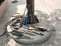 Carbon fiber 700c road fork quick release barrel shaft