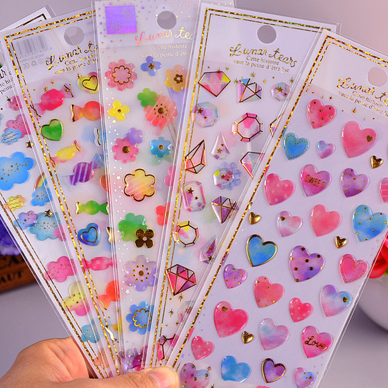 Crystal romantic notebook sticker creative decorative handbook sticker cute DIY album diary sticker
Crystal romantic notebook sticker creative decorative handbook sticker cute DIY album diary sticker
