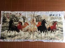 Handmade one meter Five thread embroidery new horse to success horse figure inspirational cross stitch eight Jun figure pure handmade finished products