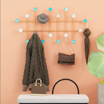 Wrought iron punch-free wall-mounted door rear hook Coat hook Hanging hook Wall fitting room entrance hanger hook Metal