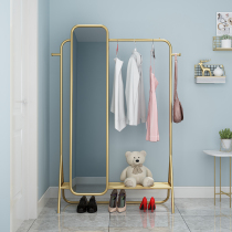 Bedroom floor-to-ceiling hanger Nordic coat rack Room clothing rack class household simple clothes hanger door