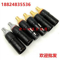 Fever gold-plated Carnon head turn Lotus female seat conversion head RCA mother seat to XLR balance adapter plug terminal