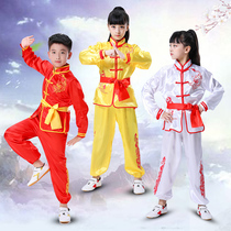 Childrens martial arts performance Competition of martial arts Tai Chi Kung Fu Costume Long Sleeve Male and female child training to serve less primary and secondary school students