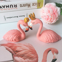 Flamingo ornament Room decoration Couple a pair of memorial bedroom creative wedding gift to send new best friend