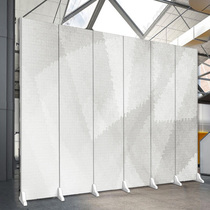 Simple screen partition wall home living room bedroom shelter simple modern folding mobile fabric economic barrier