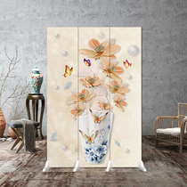 Screen partition household living room toilet toilet into the door block bed bedroom blocking folding fabric movable push pull