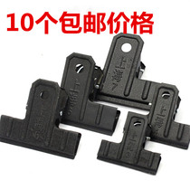 Shanghai brand black iron clip large medium and small plastic-sprayed iron ticket clip malatang extra large clip retro long tail clip single clip