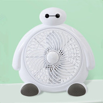 Mini Fan Student Dormitory Cartoon Cute Large White Home Power Small Desktop Children Desk Turn Page Electric Fan