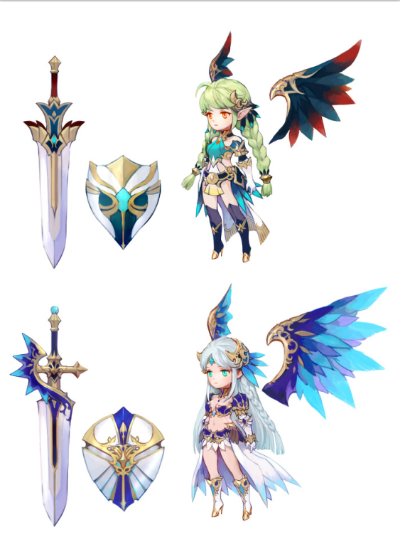 经典q版七骑士人设及立绘图116m260p