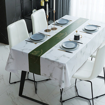 Nordic tablecloth waterproof and oil-proof non-washing PVC tablecloth rectangular tablecloth tablecloth coffee table mat ins desk ins desk