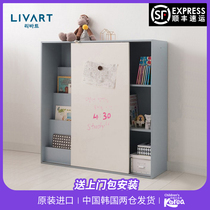 South Korean childrens toy finishing frame drawing board baby inductive shelf floor multilayer containing shelf home large capacity