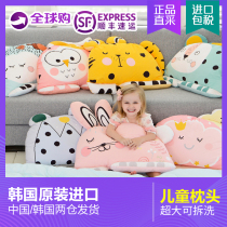 Korean childrens pillow kindergarten pure cotton four seasons universal baby cartoon 3-6 years old primary school student household pillow
