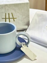 Yamakawa Hahaika Maroon Color Ceramic Coffee Cup Brief Eins Wind Matte Pure Color Texture Birthday Gift Cup