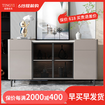 Italian Minimalist Rock Plate Dining Side Cabinet Modern Minima Restaurant Wine Bowls Cabinet Nordic Living Room Lockers Leaning Against Wall Xuan Guan Cabinet