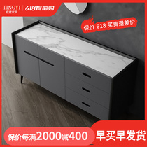 Italian Minimalist Marble Dining Side Cabinet Modern Minimalist Cabinet Living Room Leaning Against Wall Locker Home Tea Water Cabinet Wine Cabinet