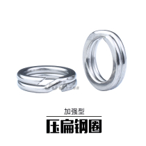 Lujah Tandem Ring Powerful Press Flat Double Ring 100 Only Swivel Stainless Steel Lujah False Bait Steel Ring Accessories Connector