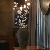 Simulated plant vase placed dry cotton room househousehousehousehousehousehousehousehold masonry natural retro-photo props fittings accessories