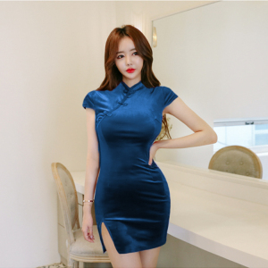 2020 new cheongsam sexy nightclub dress