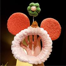 Japan ZD cute hair band girl net red Mickey Flower cartoon mask face wash hair band hair band woman