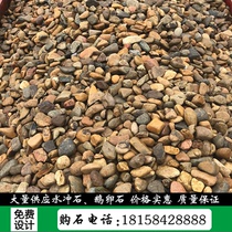 Natural cobblestone water flush stone garden forest landscape stone origin direct rain flower stone Wucolorful stone small pebble stone original stone