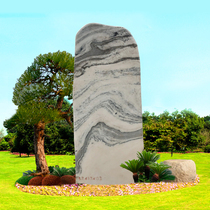 Landscape stone white marble lettering stone landscape stone Garden landscape enterprise village entrance house number stone Large stone 24#25#26