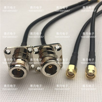 RP-SMA-J N-KF SMA male internal thread inner hole to N female large panel panel fixed 50-3 coaxial feeder