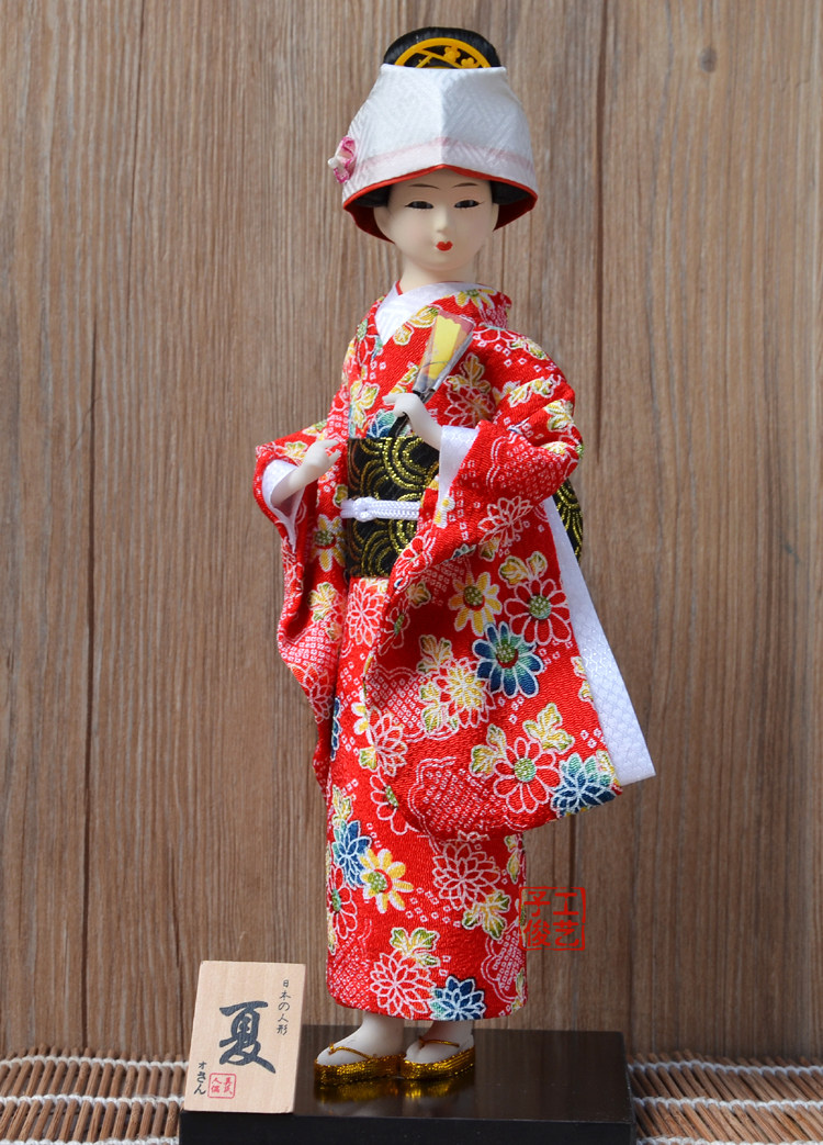 日本特色工艺品 日本娃娃日本人偶人形摆件 日本女 婚庆装饰摆件