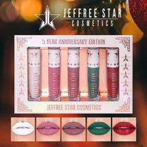(Clearance) jeffree star J sister 5th anniversary limited lip glaze 5 sets Androgyny
